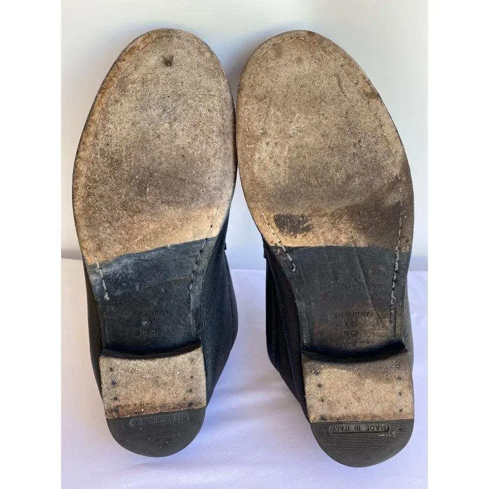 Ermenegildo Zegna Couture XXX Black Loafer Leather size US 10